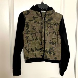 Camo Jean/Sweatshirt Jacket